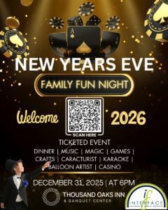 New Years Even - Family Fun Night. December 31, 2025 @ 6pm